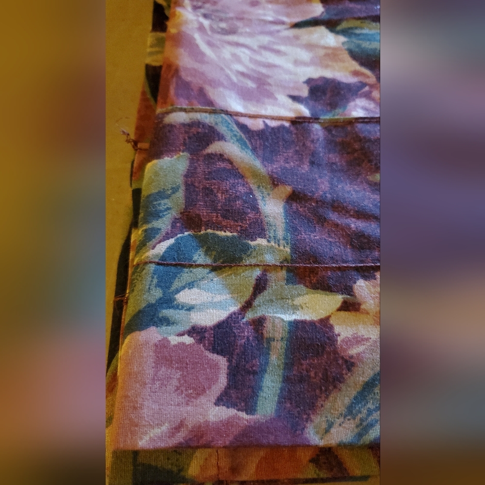 Floral Print Window Valance**Rich Colors**New**Salesman Sample - Picture 6 of 6